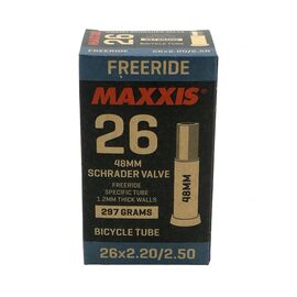 Камера велосипедная Maxxis Freeride 26x2.20/2.50, 1.2 мм, авто ниппель 48 мм, IB67445600, изображение  - НаВелосипеде.рф