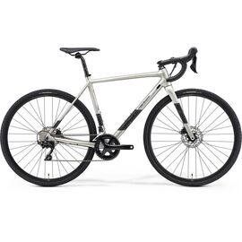 Циклокроссовый велосипед Merida Mission CX400 К:700C 2021, Вариант УТ-00223908: Рама: M(53cm) (Рост: 170-185см), Цвет: SilkTitan/Black/Silver, изображение  - НаВелосипеде.рф