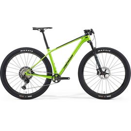 Горный велосипед Merida Big.Nine 7000 29" 2021, Вариант УТ-00223904: Рама: L(19") (Рост: 179-187см), Цвет: Black/Green, изображение  - НаВелосипеде.рф