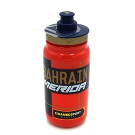 Фляга велосипедная Elite Fly Bahrain-Merida, 550 мл, пластик, красно-черный, EL01604164, изображение  - НаВелосипеде.рф