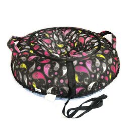 Санки надувные "Ватрушка", 80 см, принт "Капли", КСНВ8026, изображение  - НаВелосипеде.рф