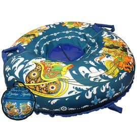 Санки надувные с сумкой "Ватрушка", 100 см , принт "Русская тройка", КСНВ100-ТРО, изображение  - НаВелосипеде.рф