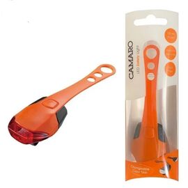 Велофонарь задний GUEE CAMARO, 4 Super LED Ligh, водонепроницаемый, блистер, оранжевый/черный, GU-SLA2-RA1-OG, изображение  - НаВелосипеде.рф