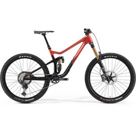 Двухподвесный велосипед Merida One-Sixty 7000 27.5" 2021, Вариант УТ-00223910: Рама: L(18.5") (Рост: 179-187см), Цвет: Red/Black , изображение  - НаВелосипеде.рф