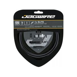 Велосипедный набор рубашек и тросиков переключения JAGWIRE Elite Sealed Shift Kit 1X Stealth, черный, SCK020, изображение  - НаВелосипеде.рф