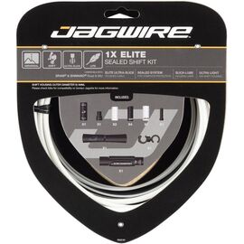 Велосипедный набор рубашек и тросиков переключения JAGWIRE Elite Sealed Shift Kit 1X, белый SCK021, изображение  - НаВелосипеде.рф