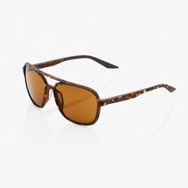 Очки велосипедные 100% Kasia Aviator Round Soft Tact, гавана, бронзовая пиковая линза, 61042-089-49, изображение  - НаВелосипеде.рф