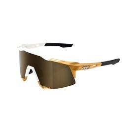 Очки велосипедные Speedcraft Peter Sagan LE 100%, белое золото, золотая зеркальная линза,61001-464-69, изображение  - НаВелосипеде.рф