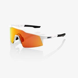 Очки велосипедные Speedcraft SL Soft Tact Off 100% , белые, HIPER красная зеркальная линза, 61002-010-43, изображение  - НаВелосипеде.рф