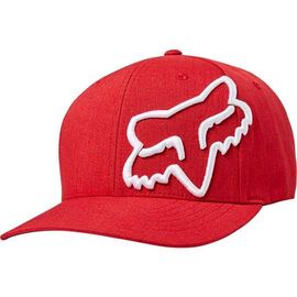 Бейсболка велосипедная FOX Clouded Flexfit Red/White, 21974-054-L/XL, Вариант УТ-00229527: Размер: L/XL, изображение  - НаВелосипеде.рф