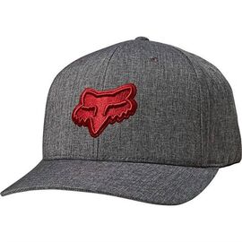 Бейсболка велосипедная FOX Transposition Flexfit Hat, Black/Red, 23688-017-L/XL, Вариант УТ-00229561: Размер: L/XL, изображение  - НаВелосипеде.рф