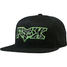 Бейсболка велосипедная FOX Venin Snapback Hat, Black, 26151-001-OS, Вариант УТ-00229566: Размер: One size, изображение  - НаВелосипеде.рф