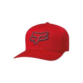Бейсболка велосипедная FOX Lithotype Flexfit Hat Bright Red, 21976-179-S/M, Вариант УТ-00229552: Размер: L/XL, изображение  - НаВелосипеде.рф