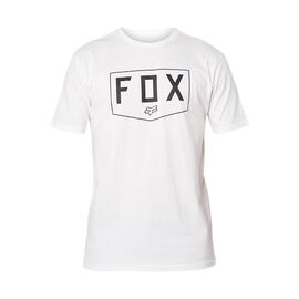 Футболка велосипедная FOX Shield SS Premium Tee Optic, White, 24429-190-L, Вариант УТ-00230049: Размер: L, изображение  - НаВелосипеде.рф