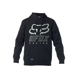 Толстовка велосипедная FOX Overhaul Po Fleece, Black/Green, Вариант УТ-00230000: Размер: L, изображение  - НаВелосипеде.рф