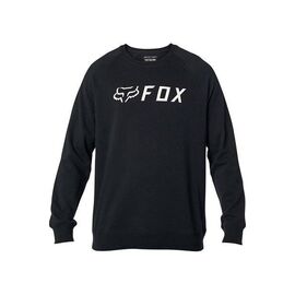 Толстовка велосипедная FOX Apex Crew Fleece, Black/White, Вариант УТ-00229961: Размер: L, изображение  - НаВелосипеде.рф