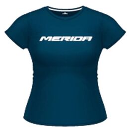 Футболка велосипедная MERIDA T-Shirt, Dark Blue, женская, короткий рукав ,2287013527, Вариант УТ-00198392: Размер: L, изображение  - НаВелосипеде.рф