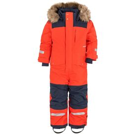 Комбинезон детский Didriksons BJORNEN KIDS COVERALL, 424 маково-оранжевый, 503314, Вариант УТ-00228347: Размер: 100, изображение  - НаВелосипеде.рф