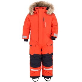 Комбинезон детский DIDRIKSONS POLARBJORNEN KIDS COVERALL, 424 маково-оранжевый, 503399, Вариант УТ-00228404: Размер: 100, изображение  - НаВелосипеде.рф