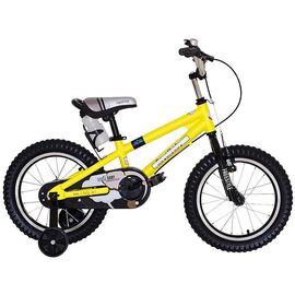 Детский велосипед Royal Baby Freestyle Alloy 18", Вариант УТ-00231778: Возраст: 4-6лет (Рост: 110-135см), Цвет: желтый, изображение  - НаВелосипеде.рф