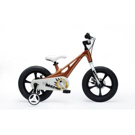 Детский велосипед Royal Baby MG Dino 14", Вариант УТ-00231839: Возрас: 4-6 лет (Рост: 105-120см), Цвет: Золотой, изображение  - НаВелосипеде.рф