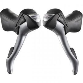 Шифтер с тормозной ручкой Shimano Claris 2400, 3x8 скоростей, трос+оплетка EST2400TPAA, изображение  - НаВелосипеде.рф