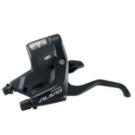 Переключатель SHIMANO  ALIVIO ASTM410LBL шифтер+тормозная  ручка 3 скорости , левая , черный 2-4998, изображение  - НаВелосипеде.рф