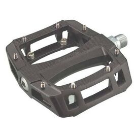 Педали WELLGO A-52, BMX, алюминий, ось CrMo, 9/16", на промподшипниках, сменные шипы, A-52 BK , изображение  - НаВелосипеде.рф