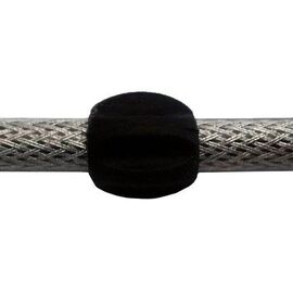 Защитная насадка JAGWIRE, на оболочку троса, силиконовая, чёрная, 6шт, CHA095, изображение  - НаВелосипеде.рф