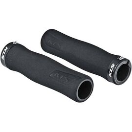 Грипсы велосипедные KELLYS KLS FOAM LockOn, анатомические, с заглушками, неопрен, 133мм, Grips KLS FOAM, изображение  - НаВелосипеде.рф