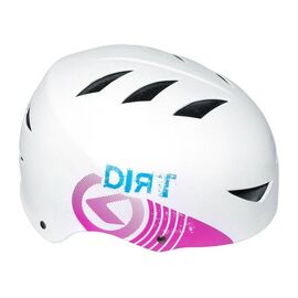 Велошлем KELLYS JUMPER BMX/Dirt, белый с розовым принтом, Helmet JUMPER, Вариант УТ-00017159: Размер: M/L (58-61 cm), изображение  - НаВелосипеде.рф