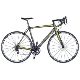 Шоссейный велосипед AUTHOR Aura 55 28" 2017, Вариант УТ-00023374: Рама: 52 см (Рост: 168-178см); Цвет: серый/жёлтый, изображение  - НаВелосипеде.рф