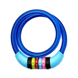 Велосипедный замок Vinca Sport, тросовый, кодовый, 10 х 1000мм, синий, VS 101.427 blue, изображение  - НаВелосипеде.рф