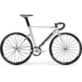 Шоссейный велосипед Merida Reacto Track 900, 2017, Вариант УТ-00037488: Рама: L 56 (Рост: 175 - 180 cm), Цвет: серебристо-черный , изображение  - НаВелосипеде.рф