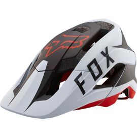 Козырек к шлему Fox Metah Flow Visor, бело-черно-красный, пластик, 20307-462-OS, изображение  - НаВелосипеде.рф