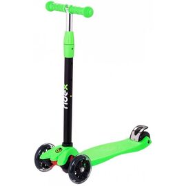 Самокат RIDEX 3D Snappy 2.0, детский, трехколесный, 120/80 мм, зеленый, изображение  - НаВелосипеде.рф