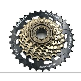 Трещотка Shimano MF-TZ500, фривил, на 7 скоростей, звезды 14-34, EMFTZ5007434 (без торг.уп.), изображение  - НаВелосипеде.рф