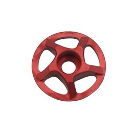 Крышка рулевой колонки Garbaruk, 1-1/8", красный, 4824000000022, изображение  - НаВелосипеде.рф