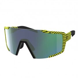 Очки велосипедные SCOTT Shield, солнцезащитные, black/yellow green chrome, ES275380-1040121, изображение  - НаВелосипеде.рф