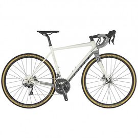 Шоссейный велосипед SCOTT Speedster Gravel 10", 2019, Вариант УТ-00224001: Рама: L (Рост: 170-1790см.), Цвет: белый, изображение  - НаВелосипеде.рф