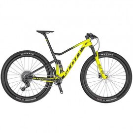 Двухподвесный велосипед SCOTT Spark RC 900 World Cup AXS, 29", 2020, Вариант УТ-00223986: Рама: М (Рост: 160-180см.), Цвет: желтый, изображение  - НаВелосипеде.рф