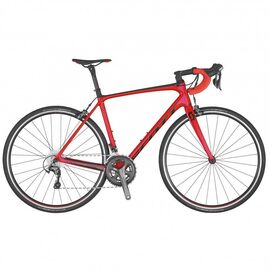 Шоссейный велосипед Scott Addict 28" 2020, Вариант УТ-00224000: Рама: L (Рост: 180-190см.), Цвет: красный, изображение  - НаВелосипеде.рф
