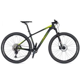 Горный велосипед Author Master 29" 2021, Вариант УТ-00220872: Рама: 17" (Рост: 156-170см), Цвет: Carbon (Lime / Kawa Green) matte // Black matte , изображение  - НаВелосипеде.рф