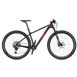 Горный велосипед Author Sector 29" 2021, Вариант УТ-00220875: Рама: 17" (Рост: 156-170см), Цвет: Carbon (Racing Red / Orange) matte // Black matte, изображение  - НаВелосипеде.рф