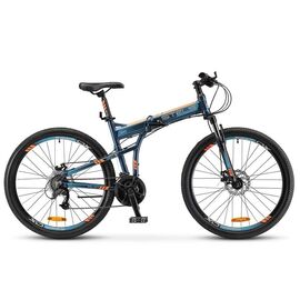 Складной велосипед Stels Pilot 950 MD V010 26" 2018, Вариант УТ-00217259: Рама: 17,5" (Рост: 160-175 см), Цвет: темно-синий, изображение  - НаВелосипеде.рф