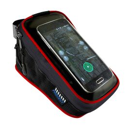 Велосумка PUKY, touch screen пленка, для мобильного телефона, на раму, Black/Red, 555-538, изображение  - НаВелосипеде.рф