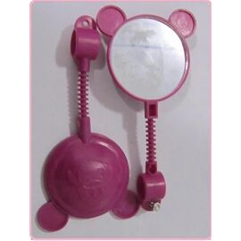 Зеркало заднего вида TBS Мишка KIDS, детское, пластик, розовый, УТ-00018933, изображение  - НаВелосипеде.рф