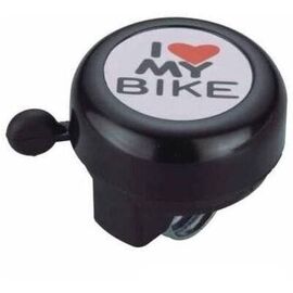 Звонок велосипедный Forward, NUVO,  "I Love My Bike", алюминий/пластик, Ø55 мм (NH-B610MIX), изображение  - НаВелосипеде.рф