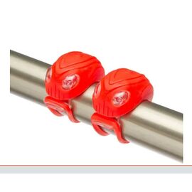 Комплект Forward, фара передняя, фонарь задний, силикон, JY-267-18, 4 LED, 2 реж., блистер (красный, JY-267-18R), изображение  - НаВелосипеде.рф