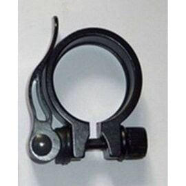 Хомут подседельный с эксцентриком TRIX, 28.6 mm, алюминий, black, AS-01+SQ-128, изображение  - НаВелосипеде.рф